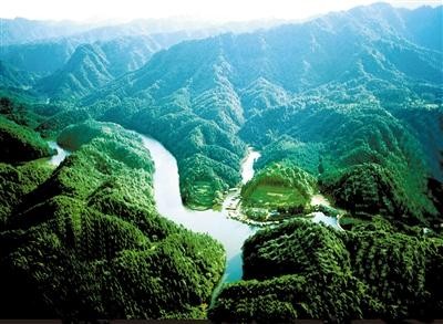 桃花島俯視圖